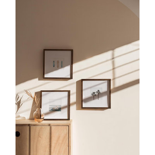 Haus og nuancer 10x10 rammer - firkantede billedrammer 10x10 sæt med 4 billedramme valnødbillede rammer 10 x 10 ramme firkantede rammer valnød ra