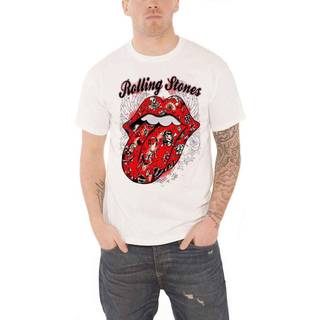The Rolling Stones Skjorte Tattoo Flash Unisex White S