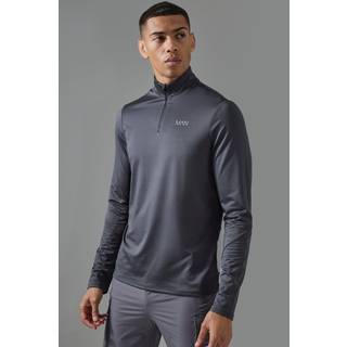 Mens Charcoal Man Active Performance 1/4 Zip Top