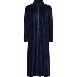 Velour badekåbe med lynlås, Decoy, navy, str. 2XL