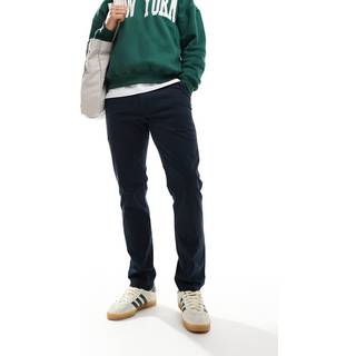 Farah Elm Slim Fit Chino Trousers Navy