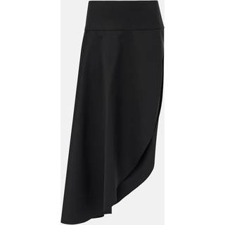 AlaÃ¯a Asymmetric wool midi skirt - black - S