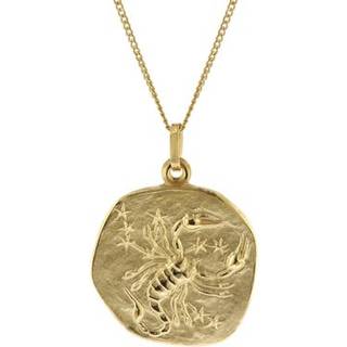 trendor 41960-11 Skorpion Sternzeichen Ø 20 mm mit 333/8K Goldkette für Herren