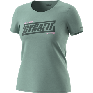 Dynafit Women's Graphic Cotton S/S Tee T-shirt Damer størrelse 42 farve turkis