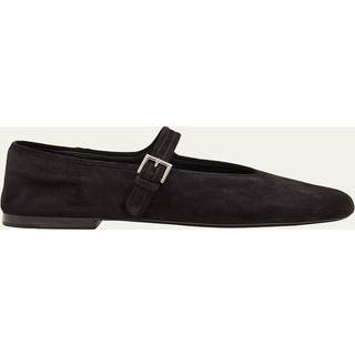 The Row Suede ballet flats - black - EU 41