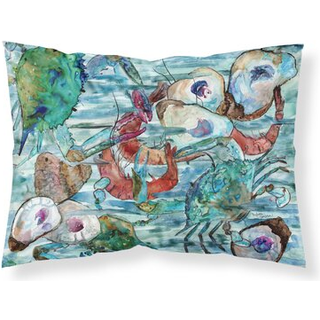 """" Carolines skatte vandige rejer krabber og østers stof standard pillowcase 8964pillowcase flercolor """"