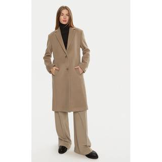 Relaxed Brushed Wool Coat - Grey - 36