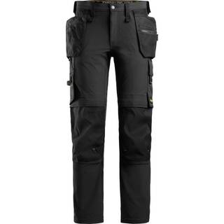 Snickers 6271 allroundwork, fuldstretch arbejdsbukser med hylsterlommer sort 128