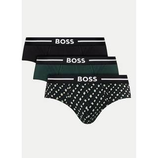 BOSS BOSS Green Logo Waistband Stretch Cotton Boxer Briefs 3 Pack