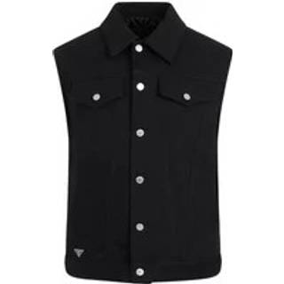 Bull Denim Vest in Black - S
