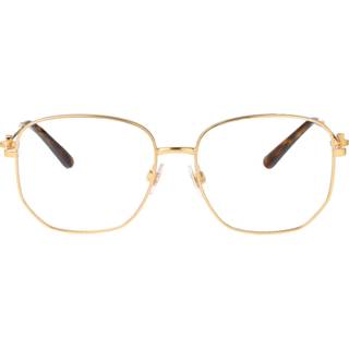 Dolce & Gabbana Kvinde DG1356 02 Optiske stel Stål Guld Transparent Pantos Normal