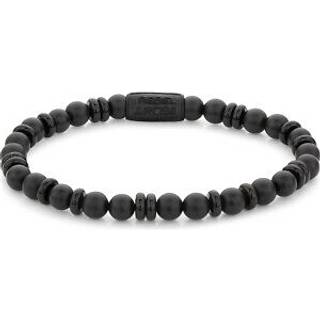 Rebel & Rose Armband All-Black RR-60107-B-L Herren