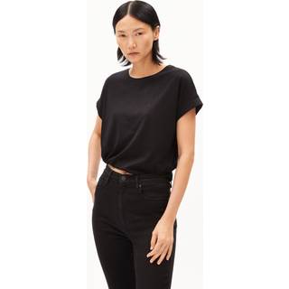 ARMEDANGELS Women's Idaa Logo T-shirt Damer størrelse XXL farve sort