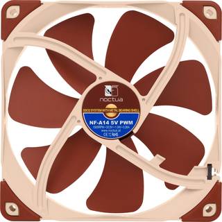 Noctua NF-A14 5V PWM - Kabinet køler - 140mm - Brun - 25 dBA
