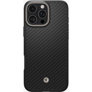iPhone 16 Pro Spigen Enzo Aramid Mag Cover - MagSafe-kompatibel - Sort / Naturlig