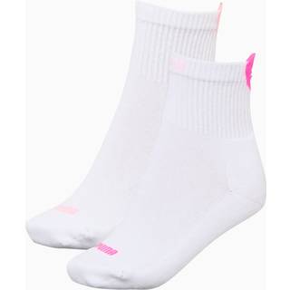 Puma 2-pak Women Heart Logo Short Crew Socks - White/Pink - Str 39/42 * Kampagne *
