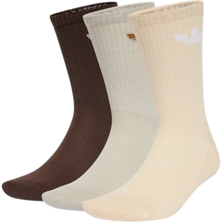 Trefoil Cushion Crew sokker, 6 par - Brown / Putty Grey / Crystal Sand - 37-39