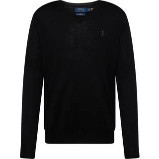 Polo Ralph Lauren Herren Pullover schwarz unifarben Slim Fit