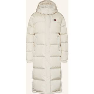 Jakke Tommy Jeans Alaska Long Puffer Jacket Beige L - Beige - L
