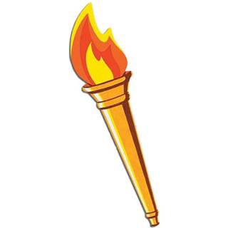 Beistle 55666 Torch Cutout 24-tommer (pakke med 24) PKG p? 1 flerfarvet