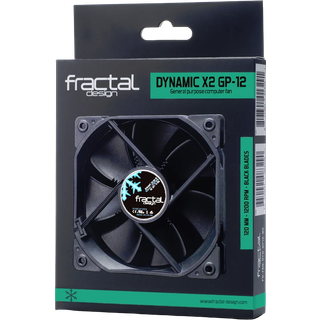 Fractal Design Fan Dynamic X2 GP-12 - Kabinet køler - 120mm - Sort - 19 dBA