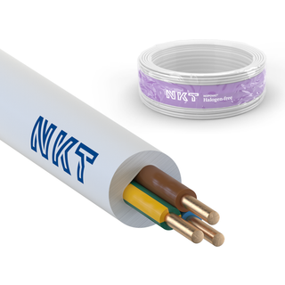 Kabel 3G1,5 Exq Xtra Hvid R100 Dca Nkt