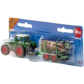 SIKU Traktor Med Skovbrugstrailer