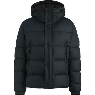 BOSS Orange Herren Steppjacke schwarz unifarben