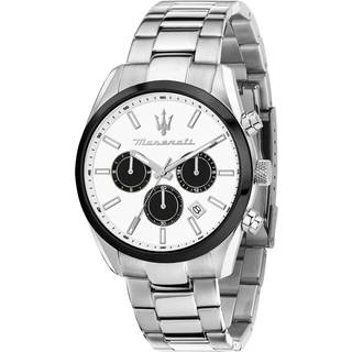 Maserati R8853151004 Herrenuhr Attrazione Multifunktion Stahl/Weiß