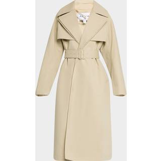 AlaÃ¯a Cotton gabardine trench coat - beige - L