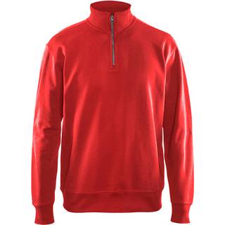 Blåkläder 3369 Sweatshirt half zip / Sweatshirt half zip - 2XL - Rød
