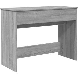 Makeupbord Med Spejl 100X45X76 Cm - Grå sonoma-eg