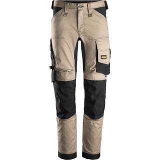 Snickers 6341 allroundwork, stretch bukser khaki/sort 262