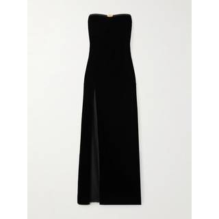 Tom Ford Strapless velvet gown - black - L/XL