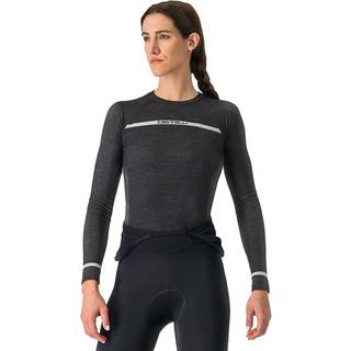 Castelli Women's Merino Seamless Baselayer Merino undertøj Damer størrelse S/M farve sort/grå