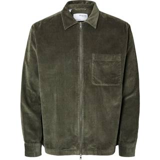 SLH-JAKE CORD OVERSHIRT LS ZIP NOOS