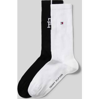 Tommy Hilfiger 2-pak Monogram Sock - Black/White - Str 43/46 * Kampagne *