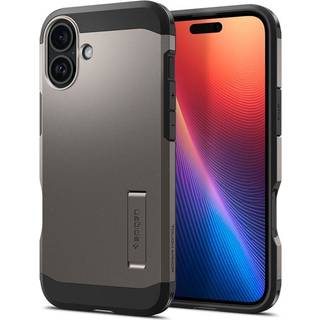 iPhone 16 Spigen Tough Armor Cover m. Kickstand - MagSafe Kompatibel - Gunmetal