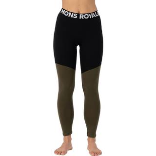 Mons Royale Women's Cascade Merino Flex 200 Legging Dark Olive, M