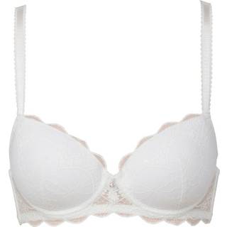 Trofe Julia Lace Padded Bra - White - A 70