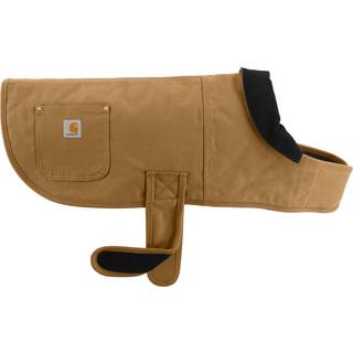 Carhartt Firm Duck Isoleret hund Chore Coat Holdbar vejrbestandig jakke til kolde og blæsende forhold PFAS Free (Carhartt Brown) medium