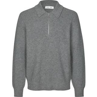 Samsøe Samsøe - Saisaks Hz Polo 1501 - Striktrøjer til herre - Dark Grey Mel. - XXL