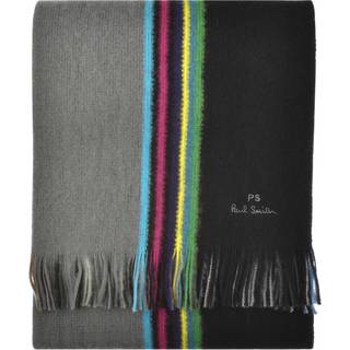 Paul Smith Reversible Striped Wool Scarf