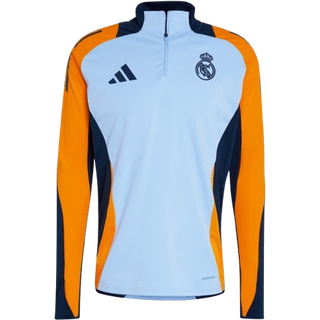 adidas Real Madrid Tiro 24 1/4 Zip Training Top, Blue