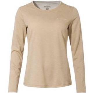 Vaude Women's Essential L/S T-Shirt Funktionsshirt Damer størrelse 36 farve beige
