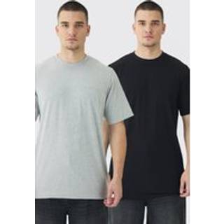 Mens Multi Tall 2 Pack Basic T-shirt