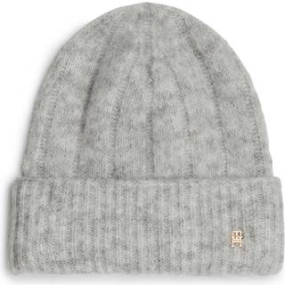 TH Monogram Beanie With Alpaca