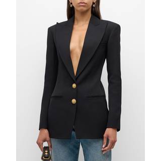 Balmain Virgin wool blazer - black - S