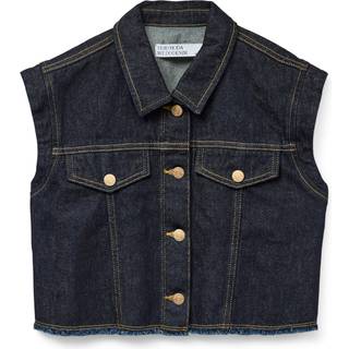 Tabitha Denim Vest, Dark Blue Denim, XL