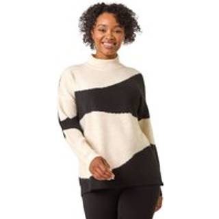 Roman Roman Black Petite Colour Block Knit Jumper
